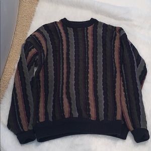 Vintage structure sweater looks like coogi